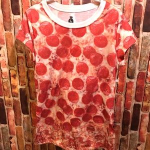 Pizza 🍕 photo print tee NWOT